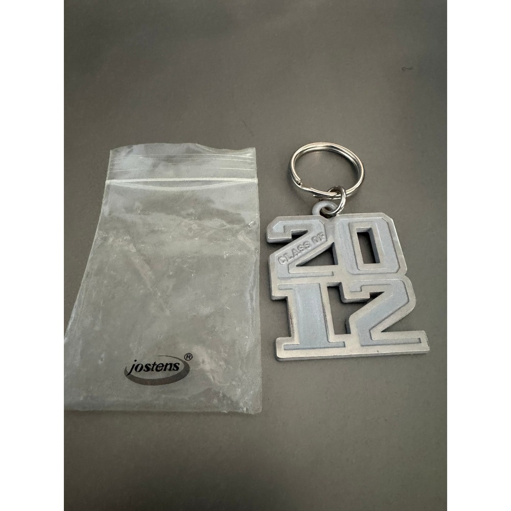 Jostens Class of 2012 Silver Tone Graduation Keychain Commemorative Memento